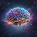 ai generated, brain, colourful