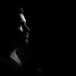 man, portrait, darkness, dark, profile, male, shadows, expression, face, male portrait, male model, model, modeling, black and white, monochrome, man, man, man, man, man, darkness, dark, dark